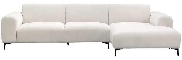 Vente-unique - SAPIGO Sofa Stoff Beige - B 98 cm x H 80 cm x L 306 cm