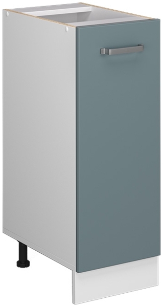 Apothekerschrank R-Line Blau-Grau 30 cm ohne Arbeitsplatte Vicco