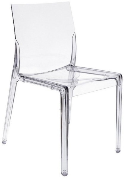 Stapelstuhl Mia Transparent, 46 x 55 x 82 cm