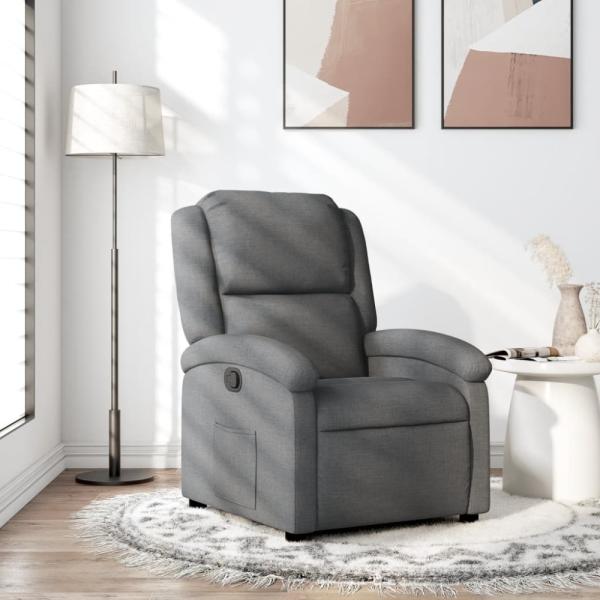 vidaXL Relaxsessel Dunkelgrau Stoff 371752