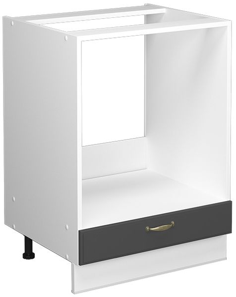 Herdumbauschrank Fame-Line Anthrazit Landhaus 60 cm ohne Arbeitsplatte Vicco