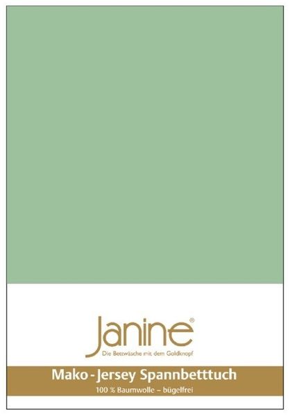 Janine Mako-Jersey Spannbetttuch Spannbettlaken 100% naturreine Baumwolle 90-100cm x 190-200cm 26 lind