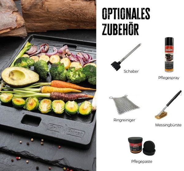 Grillfürst Grillplatte Gusseisen für Rogue 425 / 525 / 625 und Freestyle 365 / 425, 45,1x29,5 cm Bild 7