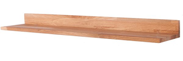 Wandboard HEIDI geölt - Eiche Eichenbraun 8 x 100 x 20 cm | Wandregal Bücherregal Schweberegal