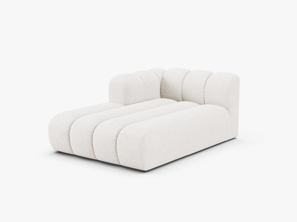 Micadoni Recamiere Lupine 2-Sitzer Links Boucle Baloo Weiß Bild 2