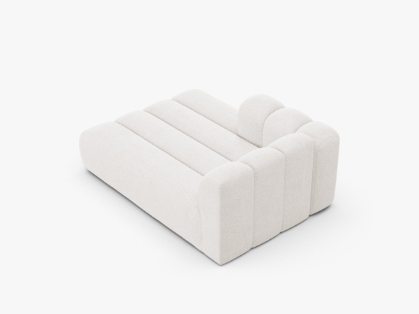 Micadoni Recamiere Lupine 2-Sitzer Links Boucle Baloo Weiß Bild 3