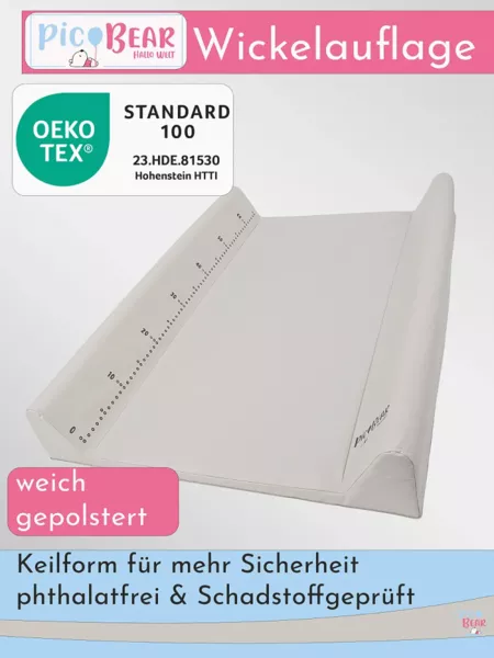 pic Bear Keilwickelauflage 50 x 70 cm greige : Greige