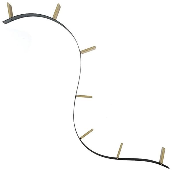 Kartell Popworm, Bambus, schwarz, 20 x 19 x 320 cm