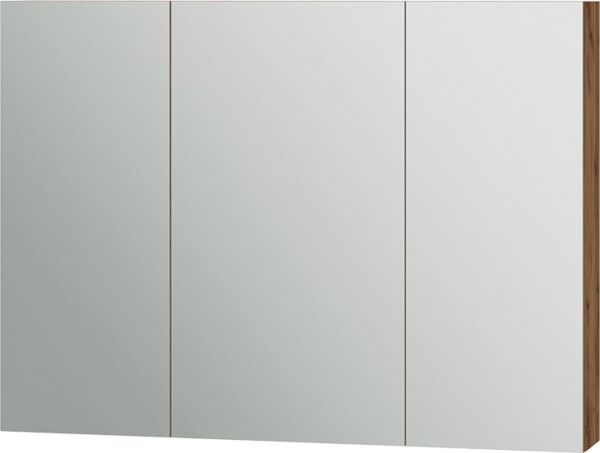 Badspiegelschrank Lotta Eiche 99.7 x 73.2 cm mit 3 Türen Vicco