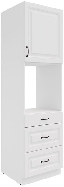 Küchen Backofen Hochschrank 60 Stilo Weiss Küchenzeile Küchenblock + Schubladen