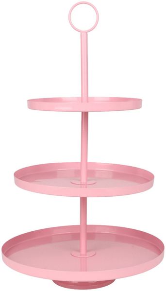 4x Etagere 3 Etagen aus Metall Servierständer Kuchenständer Gebäckständer Präsentierständer Tischdeko Stufenregal Dekoregal Bild 3