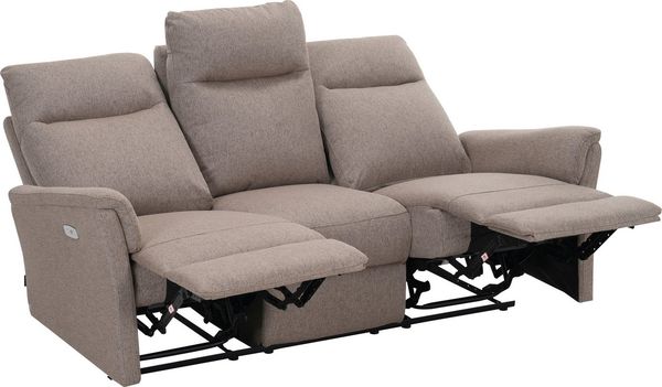 Home affaire 3-Sitzer FINNARA, 3-Sitzer,elelektrische Relaxfunktion in 2 Sitzen, USB A/C, Liegefunktion 105°-135°, Federkern