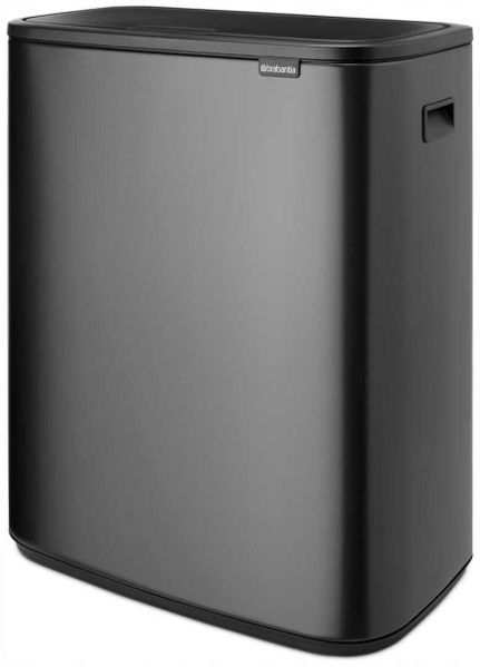 Brabantia Müllbehälter BRABANTIA BO waste bin 2x30 l Confident Grey 233609