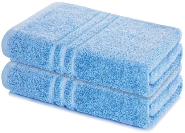 Lavea Badetuch Elena 2er Set Badetücher 100x150 cm, Duschtuch, 500 g/m² Frottier, weich & saugstark, pflegeleicht