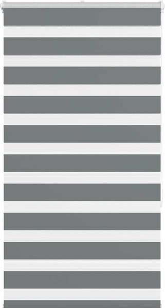 vidaXL Doppelrollo Dunkelgrau 75x150 cm Stoffbreite 70,9 cm Polyester 4014126