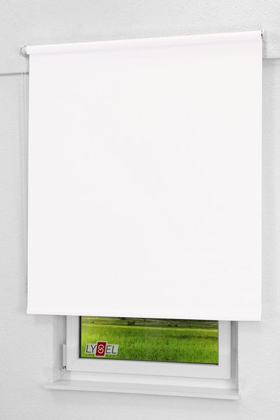 Lysel - Qualitätsrollo abdunkelnd weiß, (B x H) 108cm x 190cm in weiß
