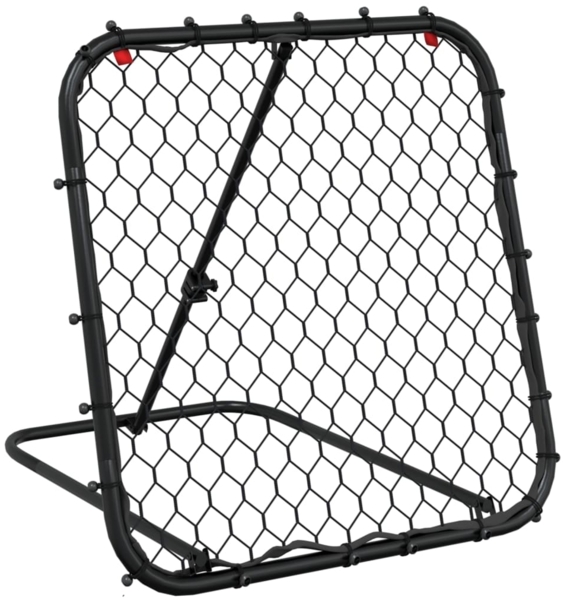 vidaXL Fußball-Rebounder Verstellbar Schwarz 84x73x60-80 cm Stahl 4007968