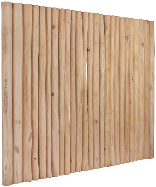 Vente-unique - LITTORAL Bettkopfteil und Bettbrücke Holz, Platte Beige - B 8 cm x H 125 cm x L 170 cm Bild 3