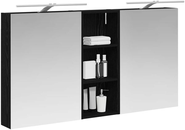 vidaXL Badezimmerschrank-Set 3 pcs 130 x 14,5 x 70 cm Holzwerkstoff 3403769 Bild 3