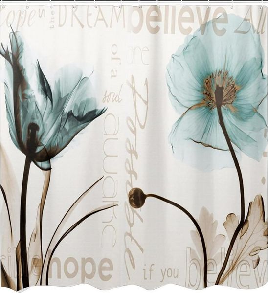 M&W DAS DESIGN Duschvorhang 180x200 Shower curtains Anti schimmel Waschbar Badezimmer gardinen