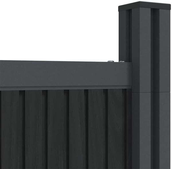 vidaXL Zaunelement Grau 1045x186 cm WPC 3282794 Bild 8