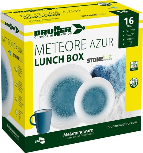 Brunner - Geschirrset "Lunch Box Meteore" 16-teilig