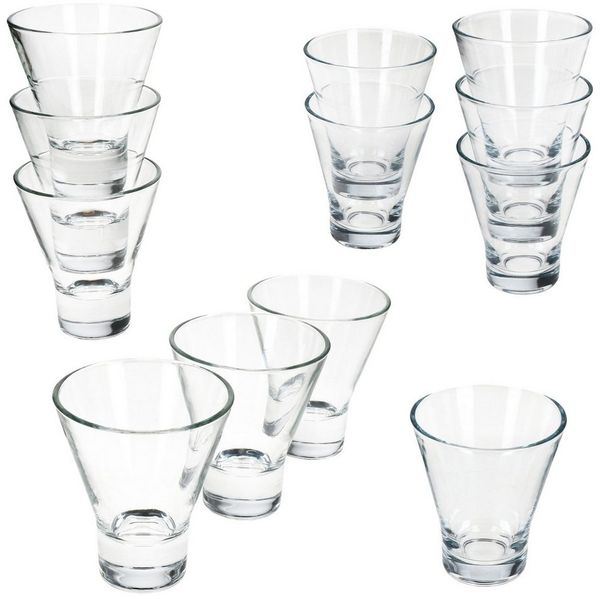 MamboCat Dessertschale MamboCat YPSI 12x Dessertgläser Glas 150ml&170ml Dessert Snacks Shots, Glas
