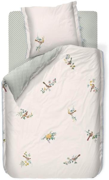 Pip Studio Bettwäsche Little Birds White Perkal 200 x 200 + 2x 80 x 80 cm