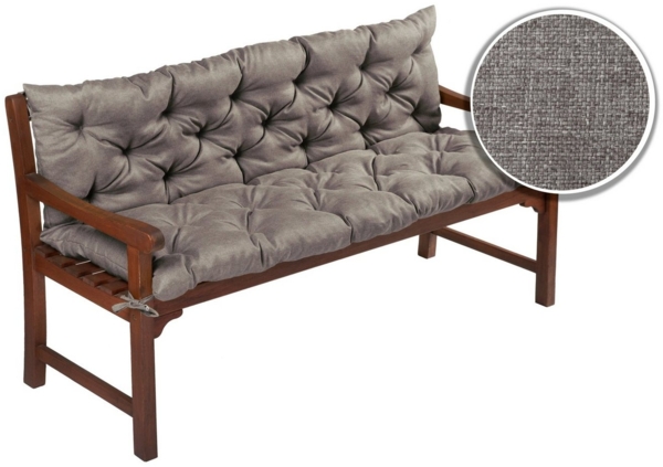 sunnypillow Bankauflage Bankauflage Stuhlkissen viele Farben und Größen zur Auswahl, 100 cm x 40 cm x 40 cm grau Bild 2