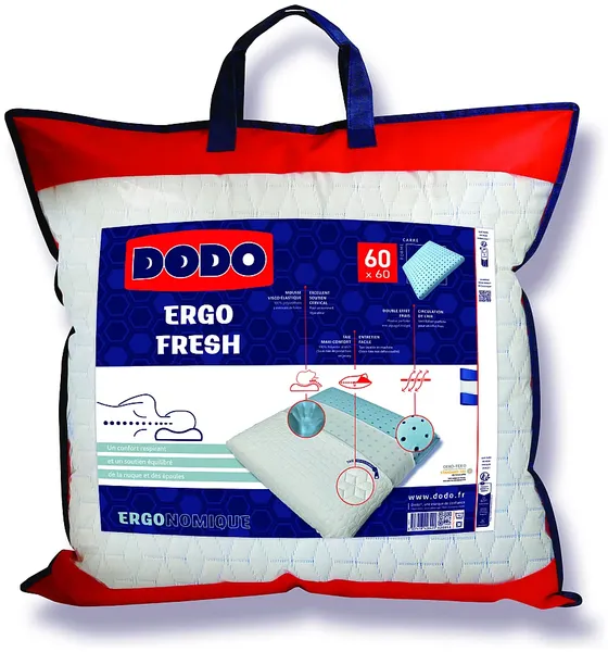 DODO - FRESH Kopfkissen Stoff Weiß - B 60 cm x H 5 cm x L 60 cm