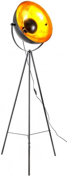 Stehlampe Wohnzimmer Stehleuchte Industrie schwarz gold 45150145
