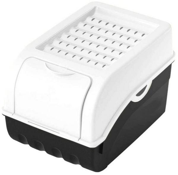 BigDean Kartoffelkiste Kartoffelbox Gemüsebox ca. 5 kg 29x20x19cm Zwiebeltopf Aufbewahrung (Packung, 1 St, Gemüsebox), BPA-Frei, Kunststoff, Spülbar, Belüftet