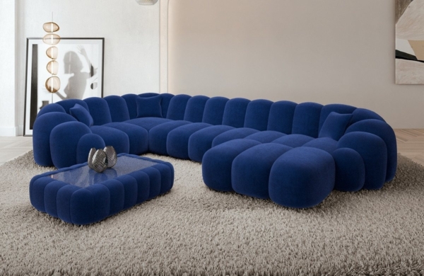 Sofa Dreams Sofa Rajada U Form Stoff Bild 1
