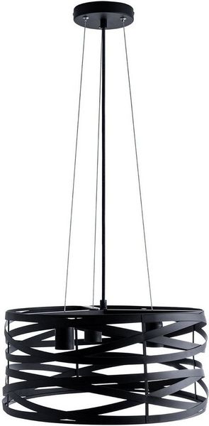 Paco Home Pendelleuchte SHANNON, ohne Leuchtmittel, Hängelampe Esszimmer Esstischlampe Metall Korb Ø40cm 3 Flammig