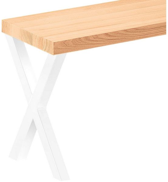 LAMO Manufaktur Sitzbank LSB Sitzbank (Komplett-Set, 3-Teilig), 40mm stake Massivholzplatte