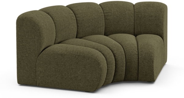 Micadoni rundes Eckmodul Lupine Chenille Eden Grün Bild 2