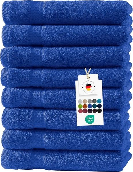 Carpe Sonno Gästehandtücher 30x50 cm 8x Gästetuch Set 100% Baumwolle Frottier Handtücher 500 g/m2, Frottier (Spar-Set, 8-St), Extra Soft & Weich, Saugfähig, Schwer, Atmungsaktiv, schnell trocknend