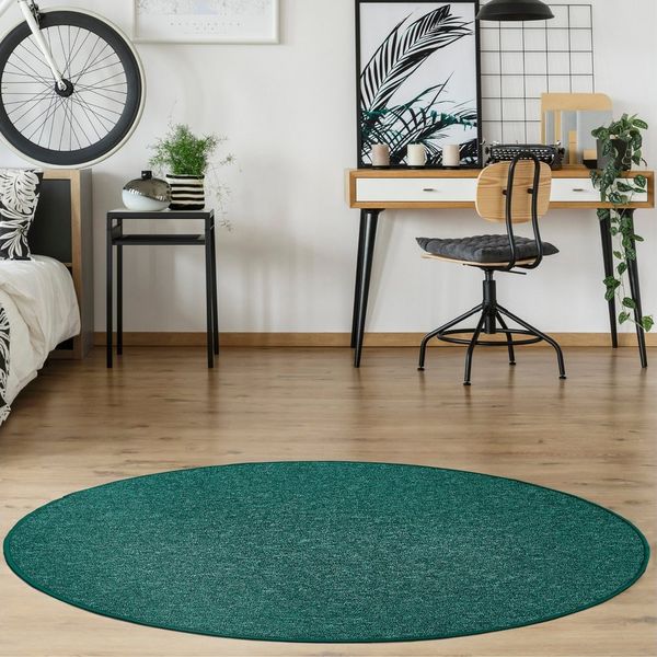 Andiamo Teppich Luton, Made in Germany, rund, Höhe: 5 mm, melierte Optik, ideal im Wohnzimmer & Schlafzimmer