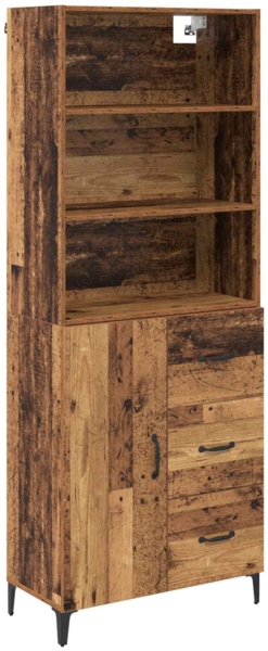vidaXL Highboard Altholz 69,5 x 34 x 180 cm Holzwerkstoff 3415715