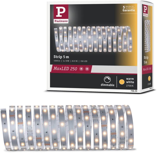 Paulmann No. 79855 MaxLED 250 Stripe unbeschichtet 5m Warmweiß Bild 6