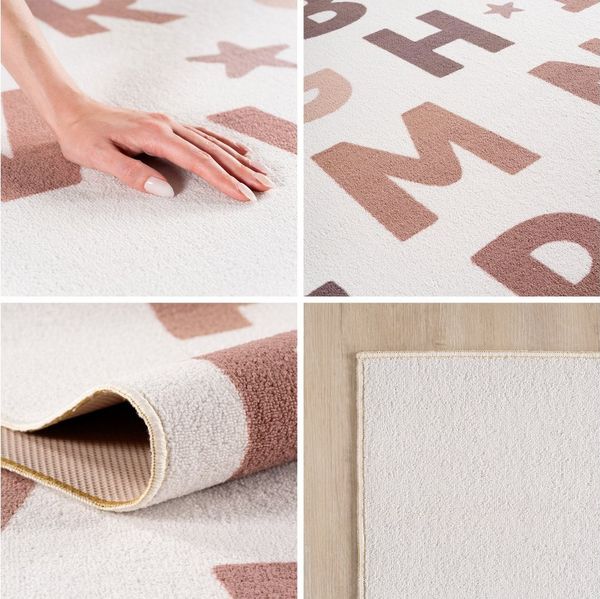 Carpettex Kinderteppich Alphabet Teppich Kinder, Rechteckig, Höhe: 8 mm