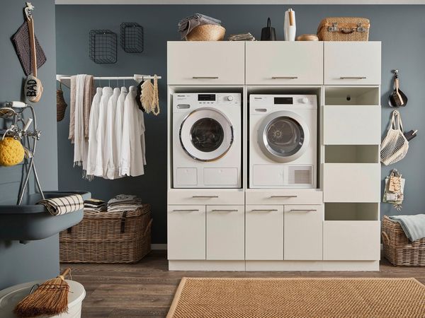 Laundreezy Mehrzweckschrank-Set LAUNDREEZY LDSK11, Breite 185 cm