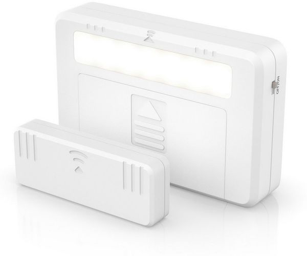 BEARWARE LED Schrankinnenraumbeleuchtung Schubladenleuchte, Schrankleuchte, Sensor Light, Magnetsensor, kompakt, LED fest integriert, Warmweiß, Schrankbeleuchtung mit Bewegungssensor für bessere Sicht in Schubladen