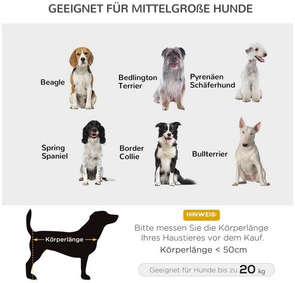 MC Star Hundebett Hundeliege Outdoor, Erhöhtes für Mittelgroße Groß Hunde, Katzenbett Haustierbett Schlafplatz für Draußen Camping