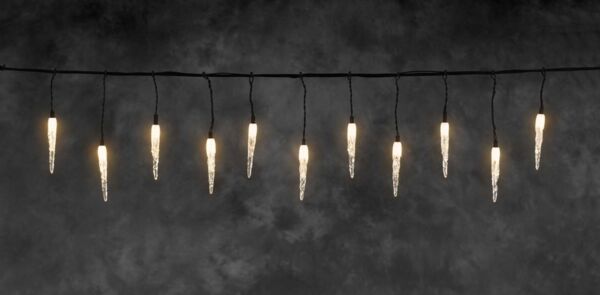 Konstsmide LED-System Erweiterung Eiszapfenvorhang Bernstein