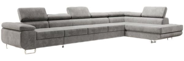 Luxusbetten24 Schlafsofa Designer Sofa Maxi, mit Schlaf- und Klappfunktion