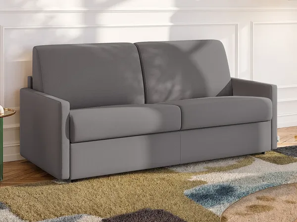 Vente-unique - CALIFE Sofa Stoff Grau - B 223 cm94 cm x H 85 cm x L 170 cm
