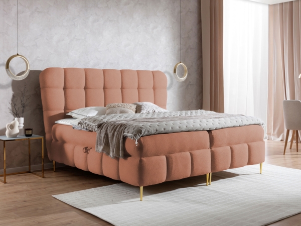 Boxspringbett Linelo (Farbe: Freya 210.32, Größe: 140 x 200)