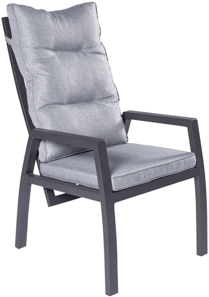 Positionsstuhl Burundi Verstellsessel Gartenstuhl Esstischstuhl Anthrazit