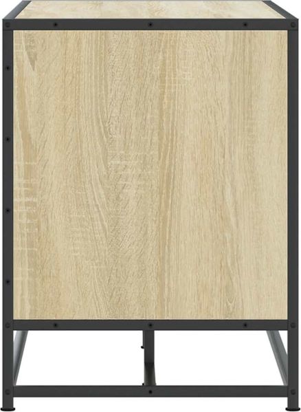 vidaXL Schuhbank Sonoma-Eiche 100x40x53,5 cm Holzwerkstoff und Metall 849215 Bild 7